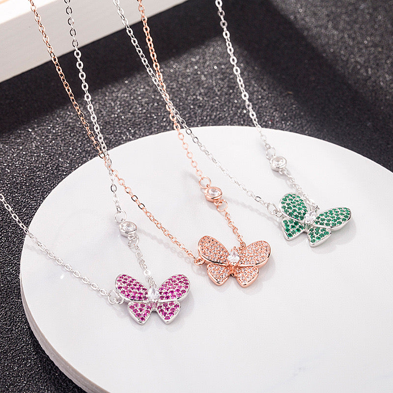 925 Silver Butterfly Necklace