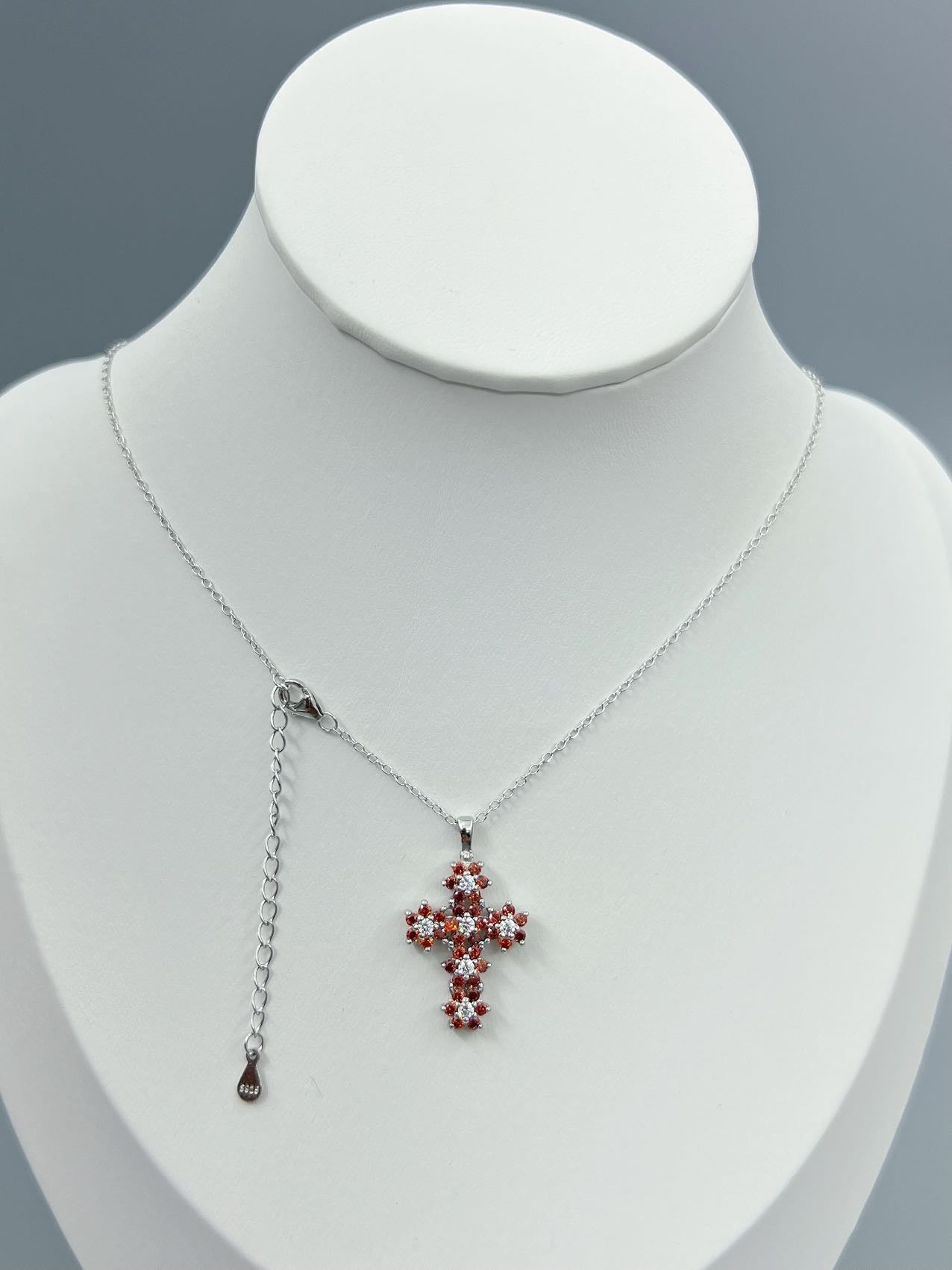 925 Silver Cross Necklace Pendant