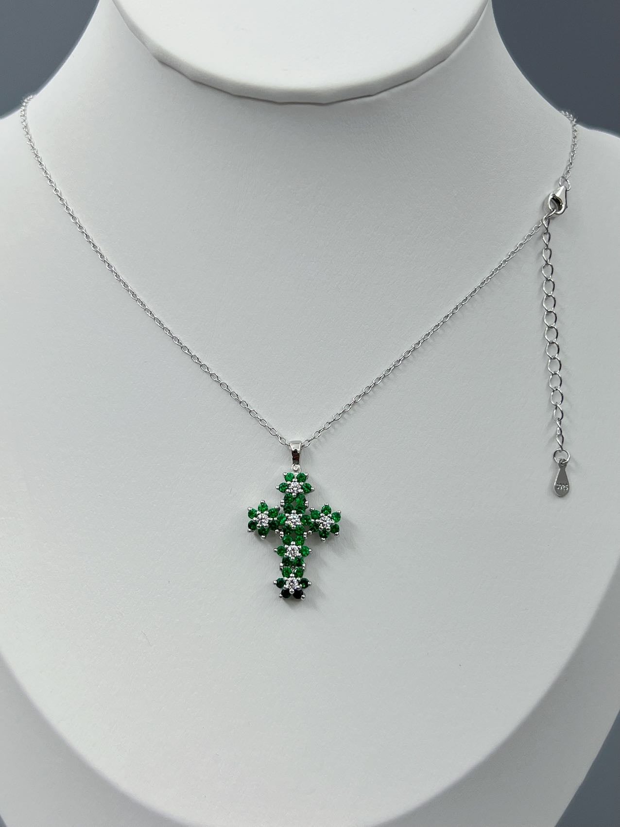 925 Silver Cross Necklace Pendant