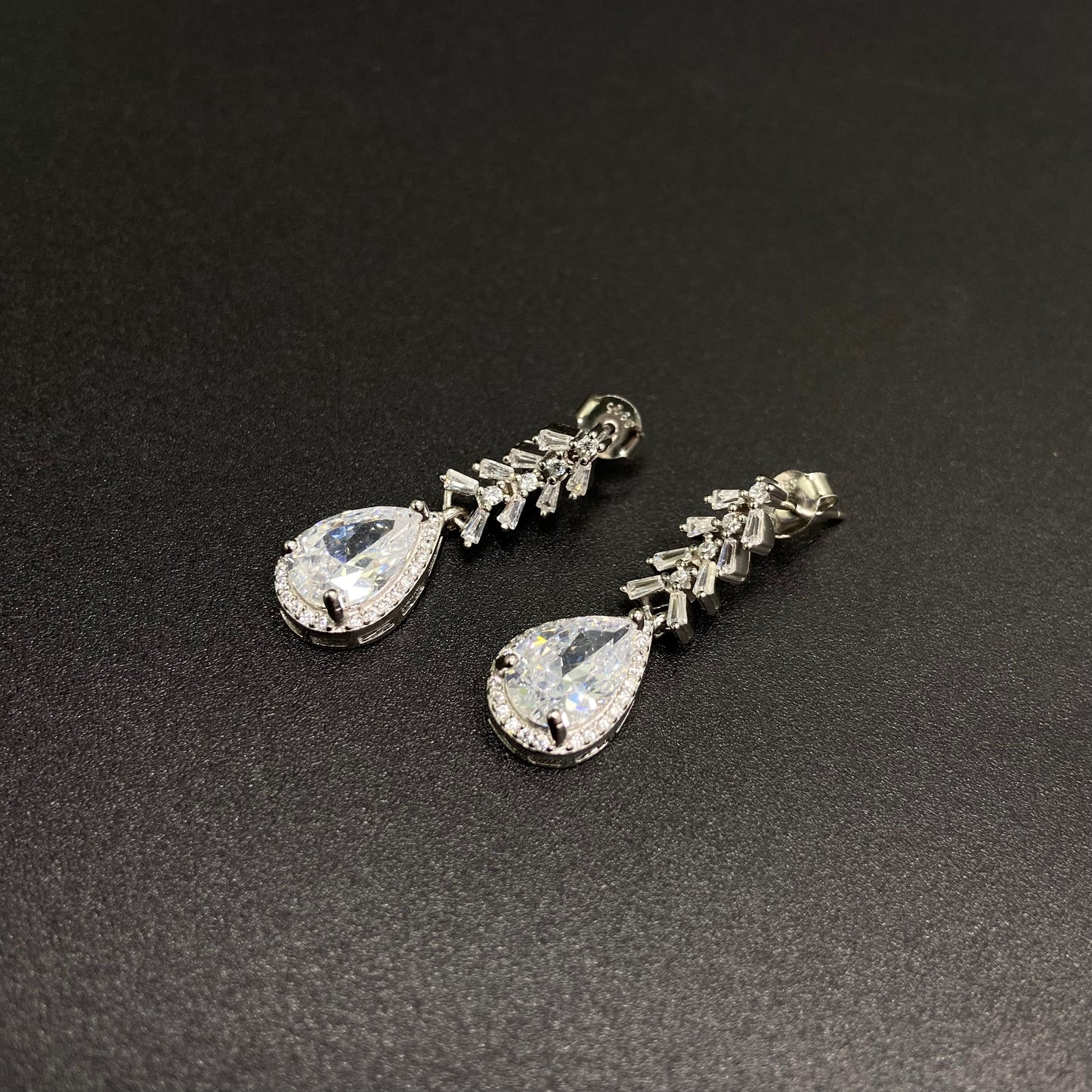 s925 silver teardrop set of four